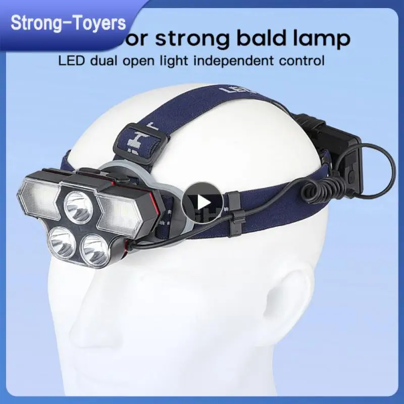 

Новинка, Головной фонарь, многофункциональный USB-перезаряжаемый фонарь для кемпинга