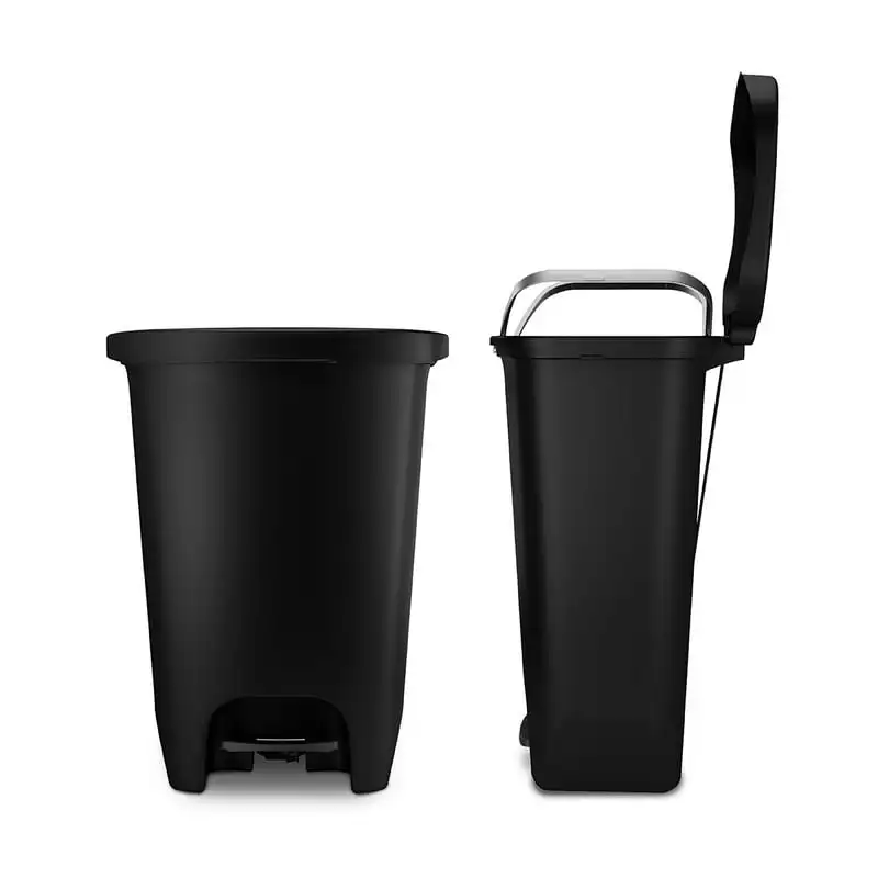 

Step-on Kitchen Trash Can, 13 gallon, with Clorox Odor Defense, Black