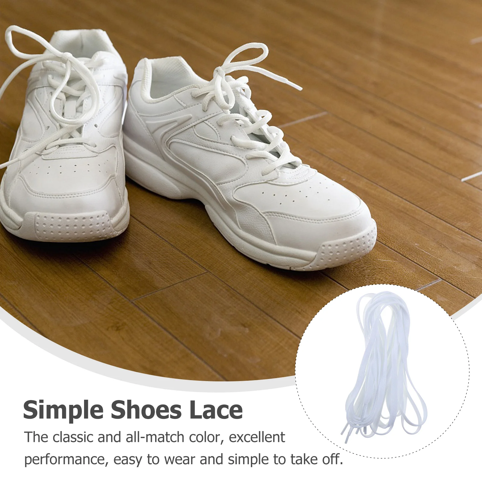 2 Pairs Simple Shoelaces Useful Shoes Laces Casual Shoes Strap for Sports Shoes