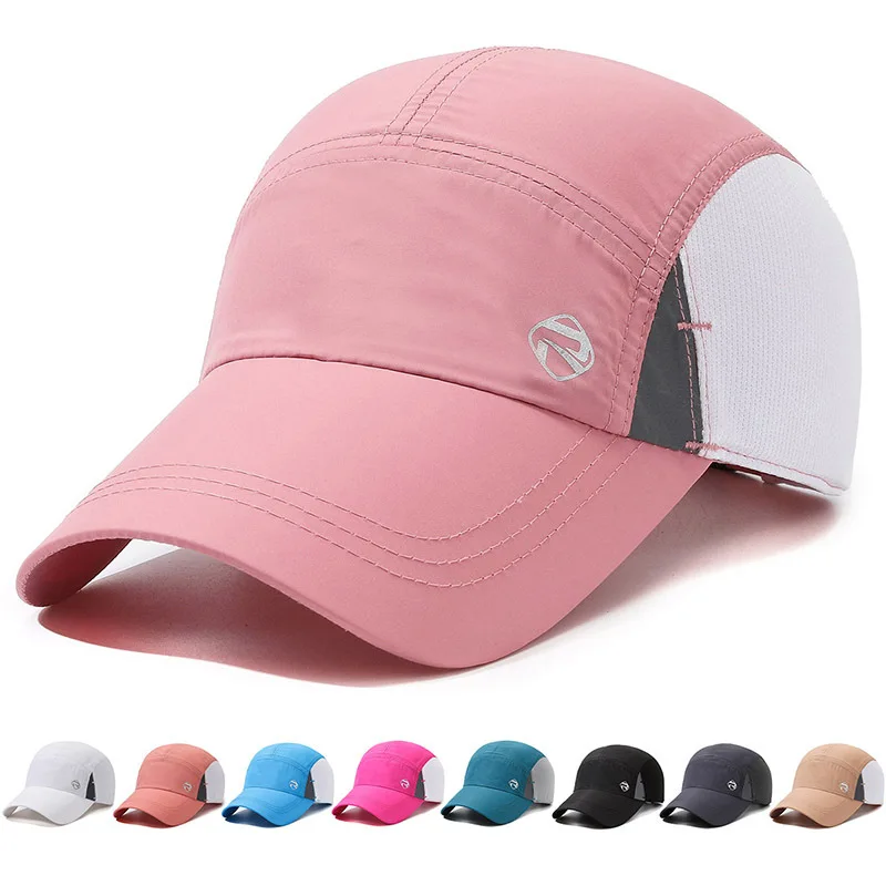 

Women's Summer Stitching Design Baseball Cap Men's Fashion Quick-drying Mesh Couple Cycling Travel Sports Sunscreen Sunshade Hat