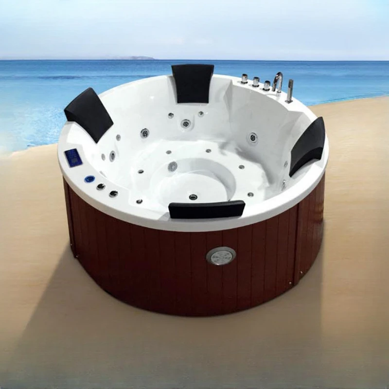 Большая уличная спа-ванна гостиничный многоместный бассейн акриловая ванна с