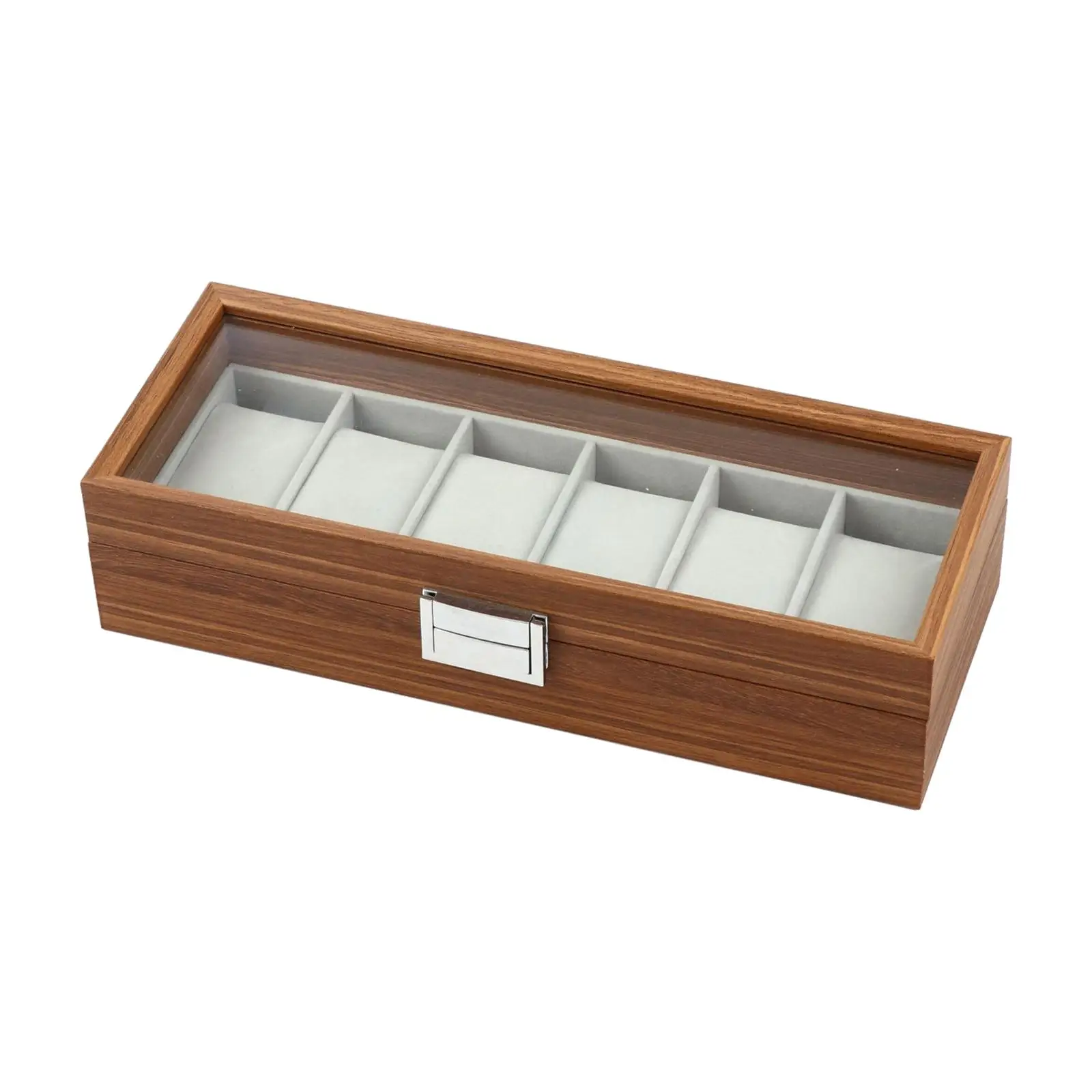 

Watch Box Organizer 6 Wide Slots Premium Jewelry Display Case for Watches Jewelry Display Table Dresser Shop Display Men Women