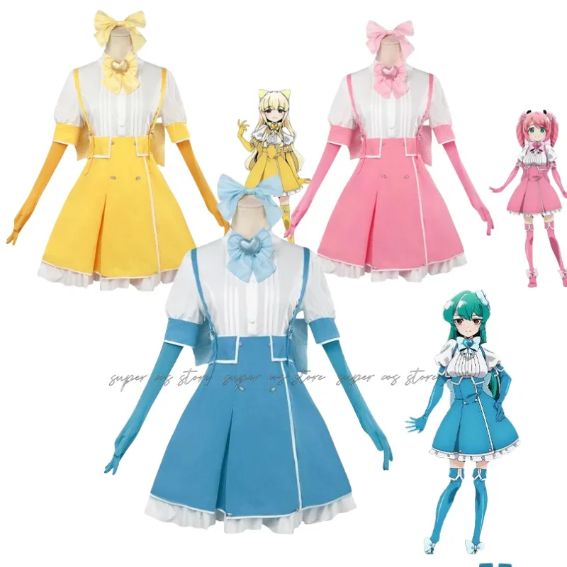 Аниме Gushing Over Magical Cos Minakami Sayo Косплей Костюм Парик для Женщин Magia Azur Костюмы на