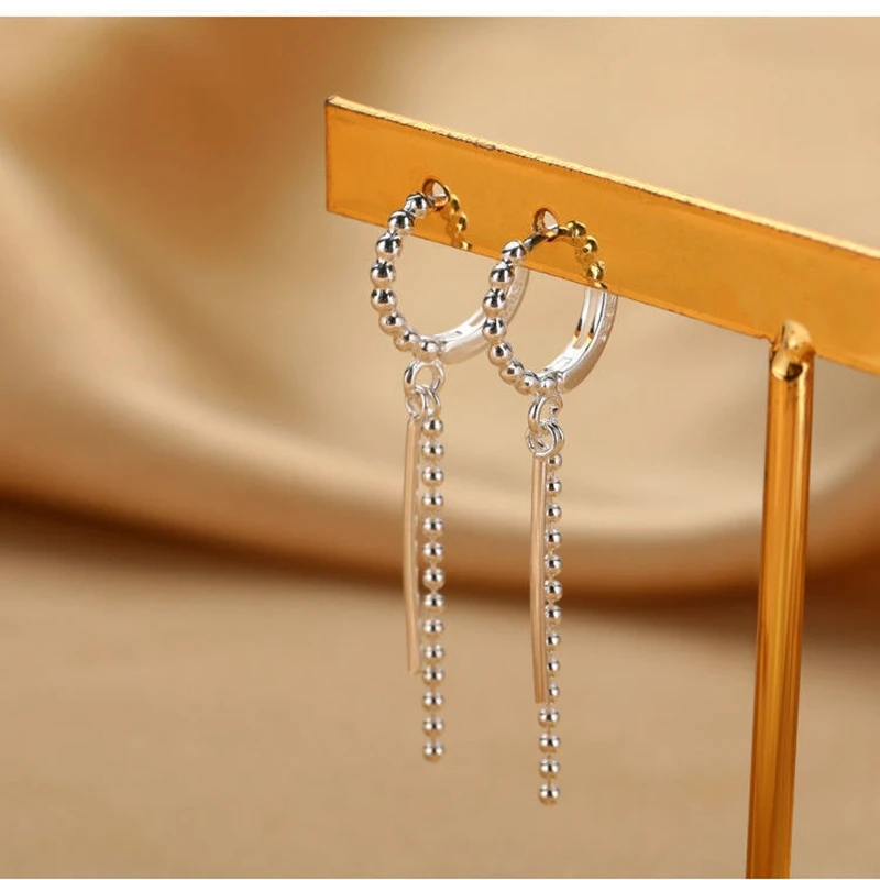 

Серьги-подвески женские из серебра 925 пробы