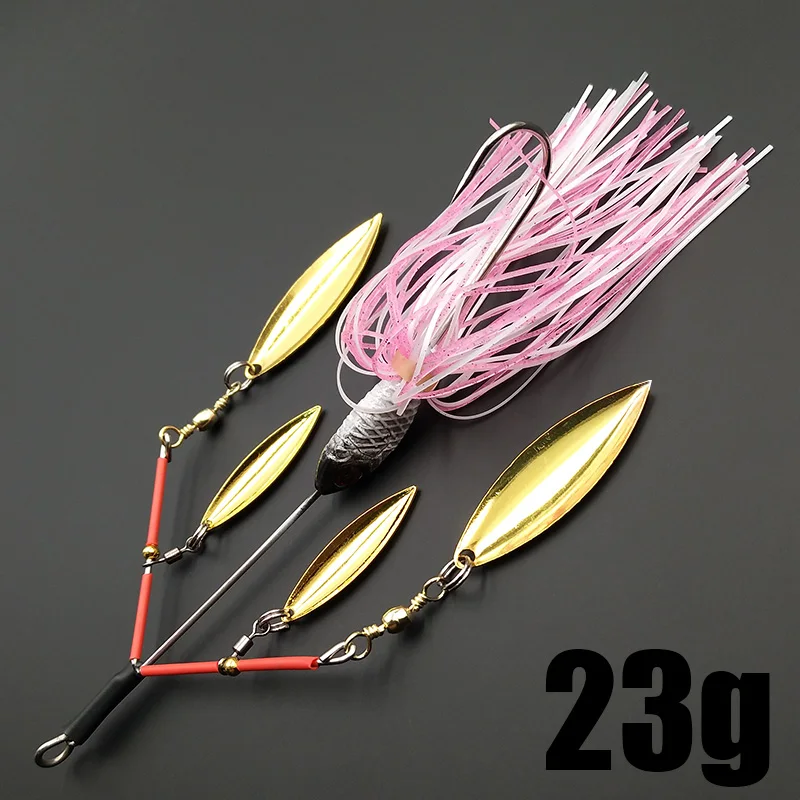 Lunker Спиннер приманка для рыбной ловли 23 г шумная вращающаяся спиннинговая с