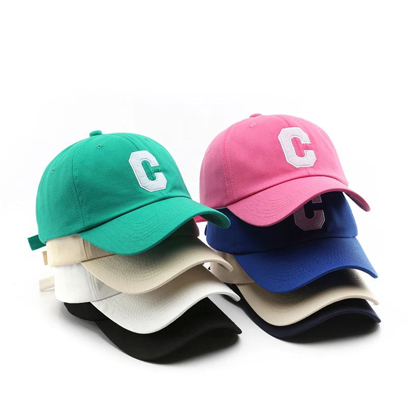 

Fashion Cotton Baseball Caps For Men Women Summer Letter C Embroidered Snapback Hats Outdoor Sport Casquette Dad Hat Gorro