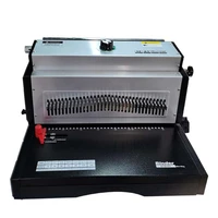 es8707 electric double wire binding machine double wire binder book binding machine metal wire binder