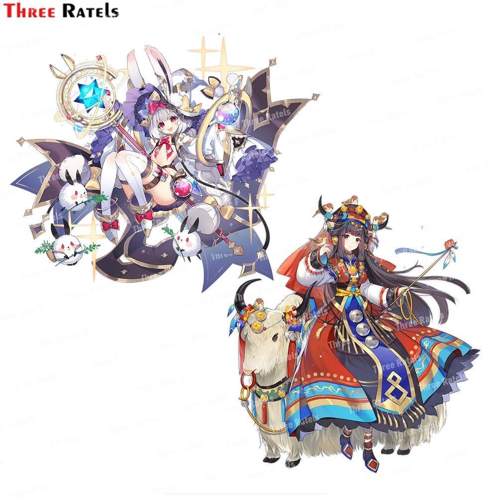 

Наклейки и Переводные картинки Three Ratels J364 с заячьими знаками для автомобилей и мотоциклов Автомобильные аксессуары виниловый материал