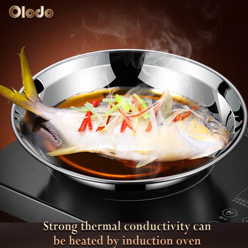 Тарелка из нержавеющей стали 316 роскошная тарелка Deluxe бытовые тарелки 304 Глубокая