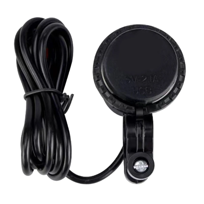 

12V 24V USB Waterproof Motorcycle Switch Socket Motorbike Charger 5V 2.1A Power Adapter for GPS Phone