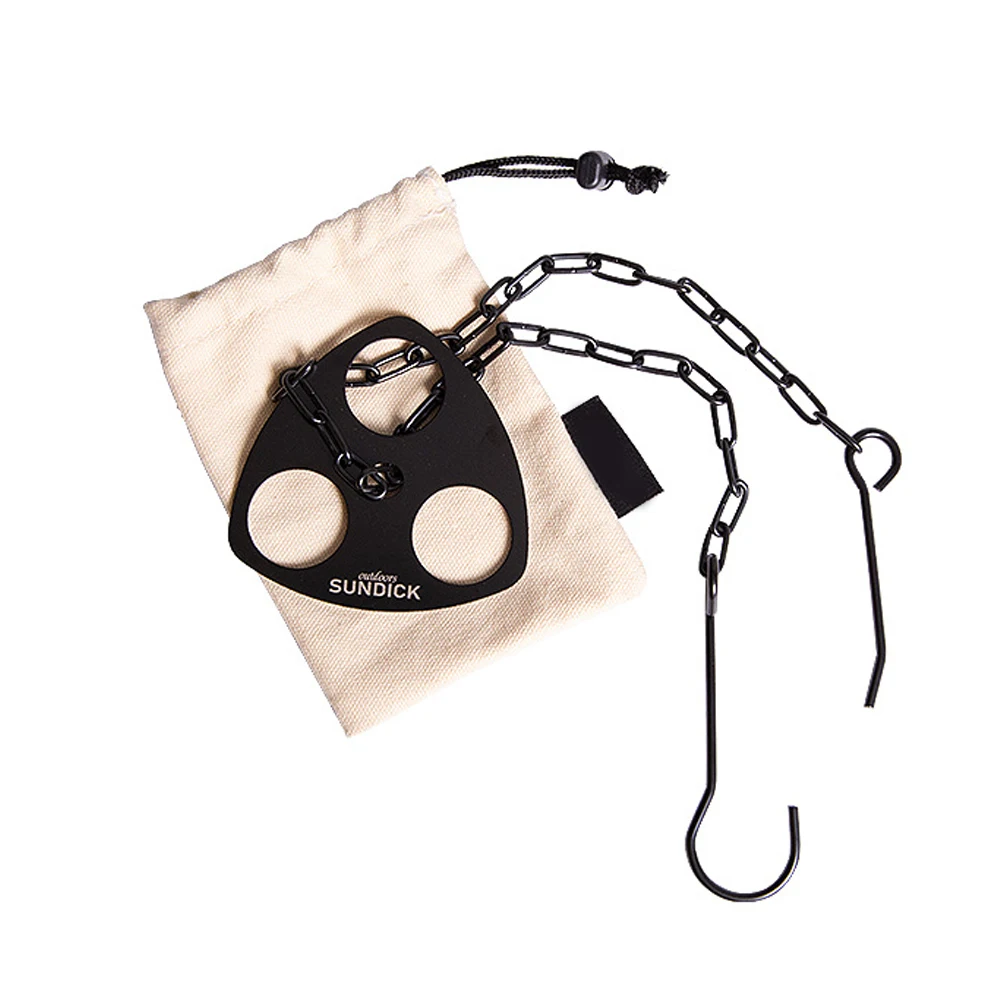 

Camping Part Lifting Ring Kits Outdoor Camping Picnic Tripod Board Campfire Lifting Ring Pot Holder Hook Electrophoretic Iron