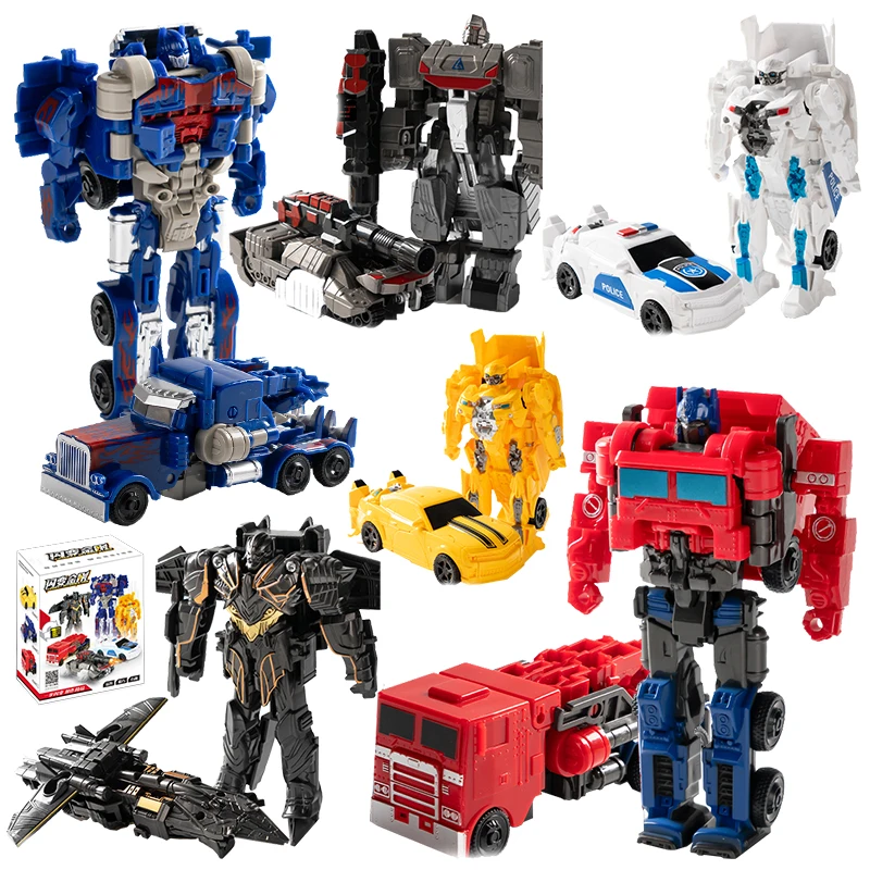 Робот-трансформер 12 см машинка-трансформер экшн-фигурки одношаговый
