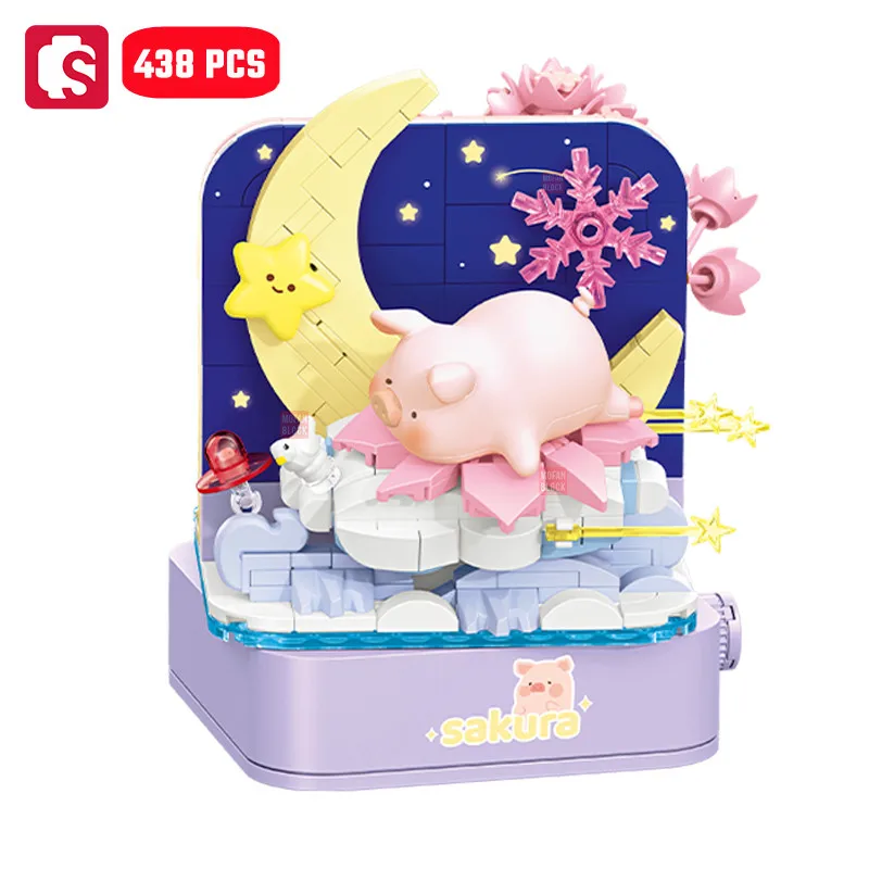 438 шт. Детский конструктор Сакура