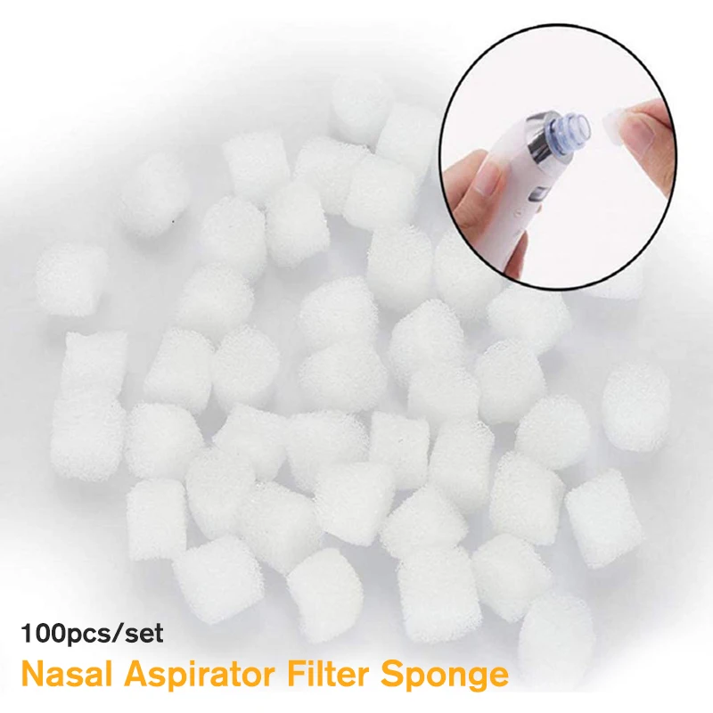 

100 Pcs Blackhead Suction Filter Cotton Filter Sponge 12MM Sponge Filter