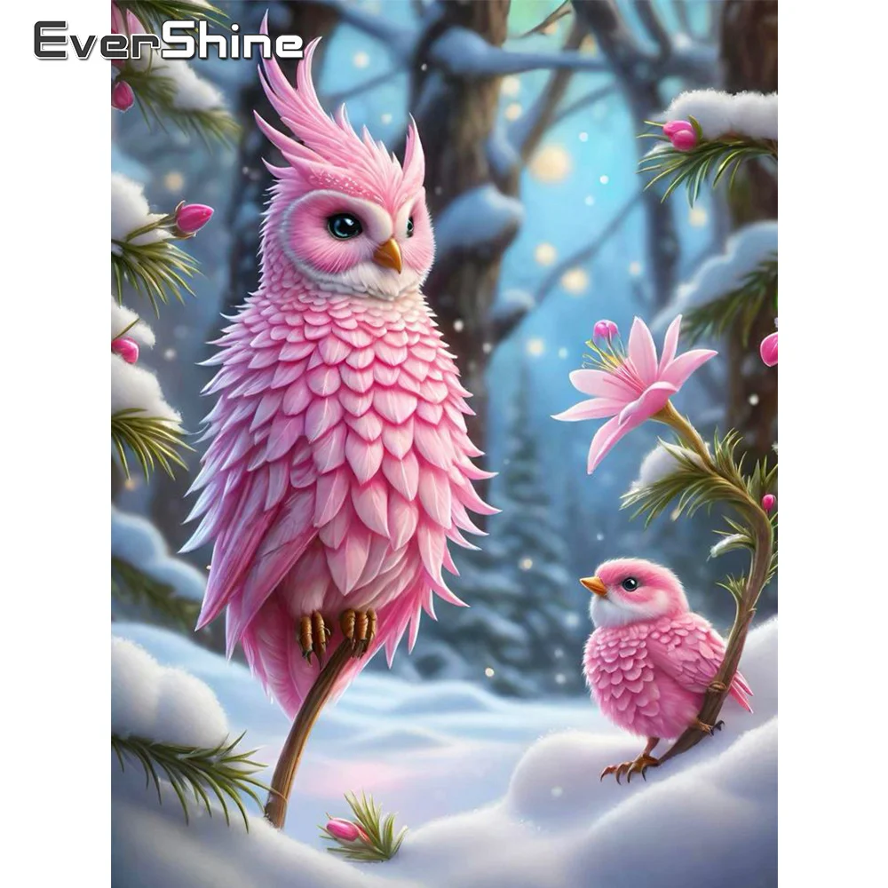 Evershine 5D Набор Алмазной Живописи-полная Дрель Сова Животное Круглая Квадратная