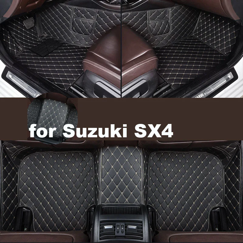 Autohome Car Floor Mats For Suzuki SX4 2007-2017 Year Upgraded Version Foot Coche Accessories Carpets