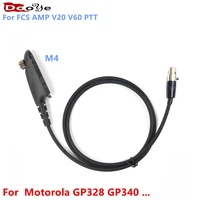 for fcs amp tactical headset v20 v60 ptt connects cable adaptor%ef%bc%8cconnector standard kn6 to motorola radio gp328 gp338 gp340 gp140