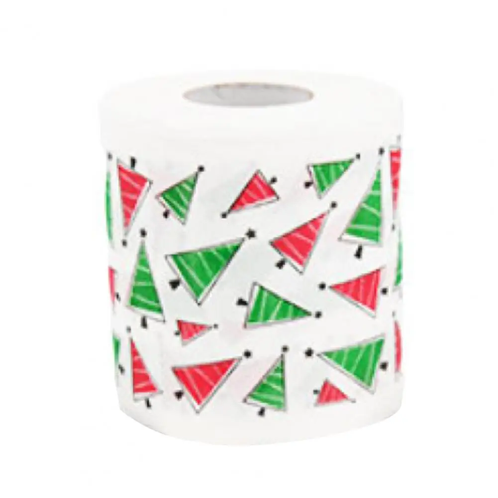 

Useful Toilet Paper Disposable Portable Creative Printing Toilet Paper Christmas Napkin Toilet Paper 1 Roll