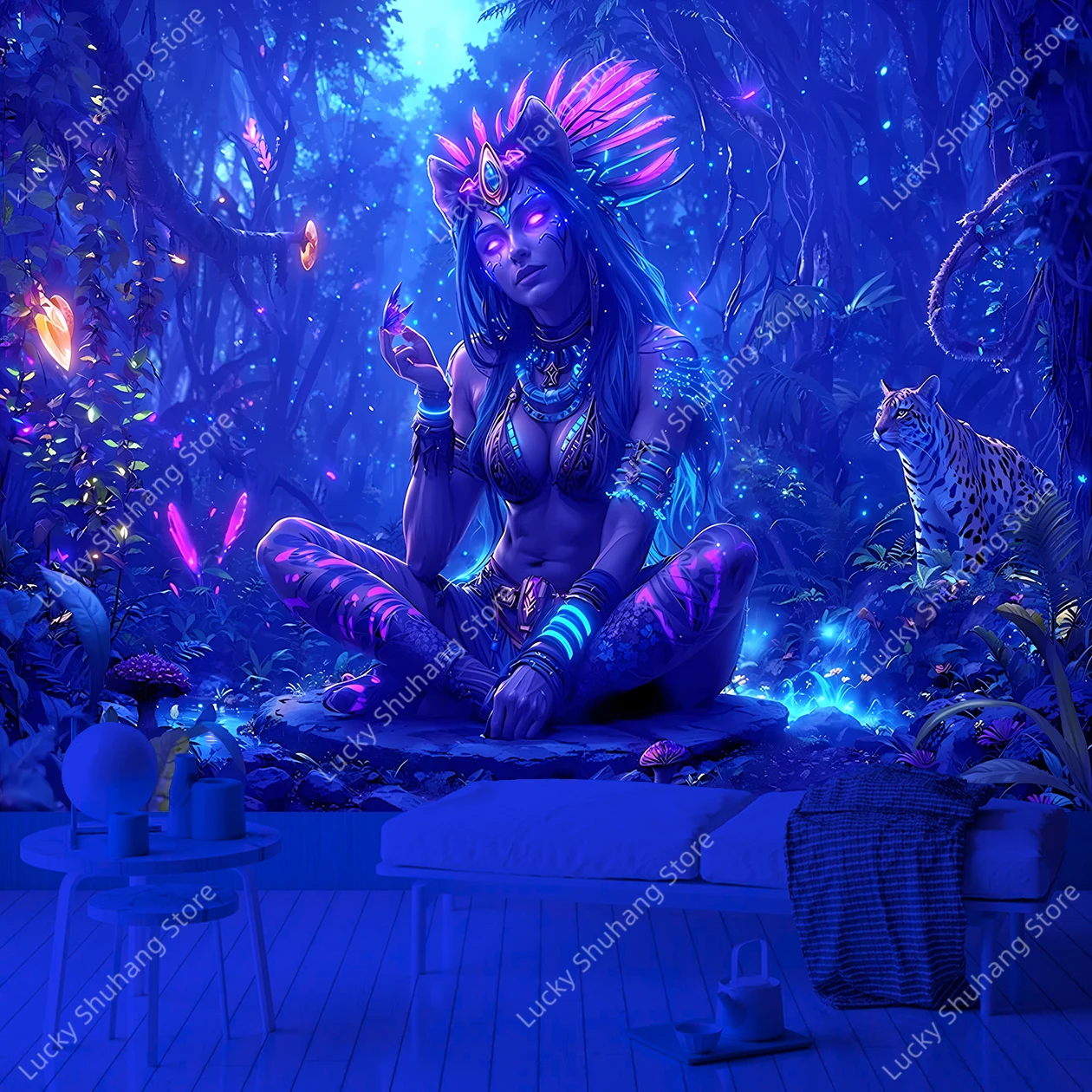 Мистический шаманский гобелен 100% полиэстер