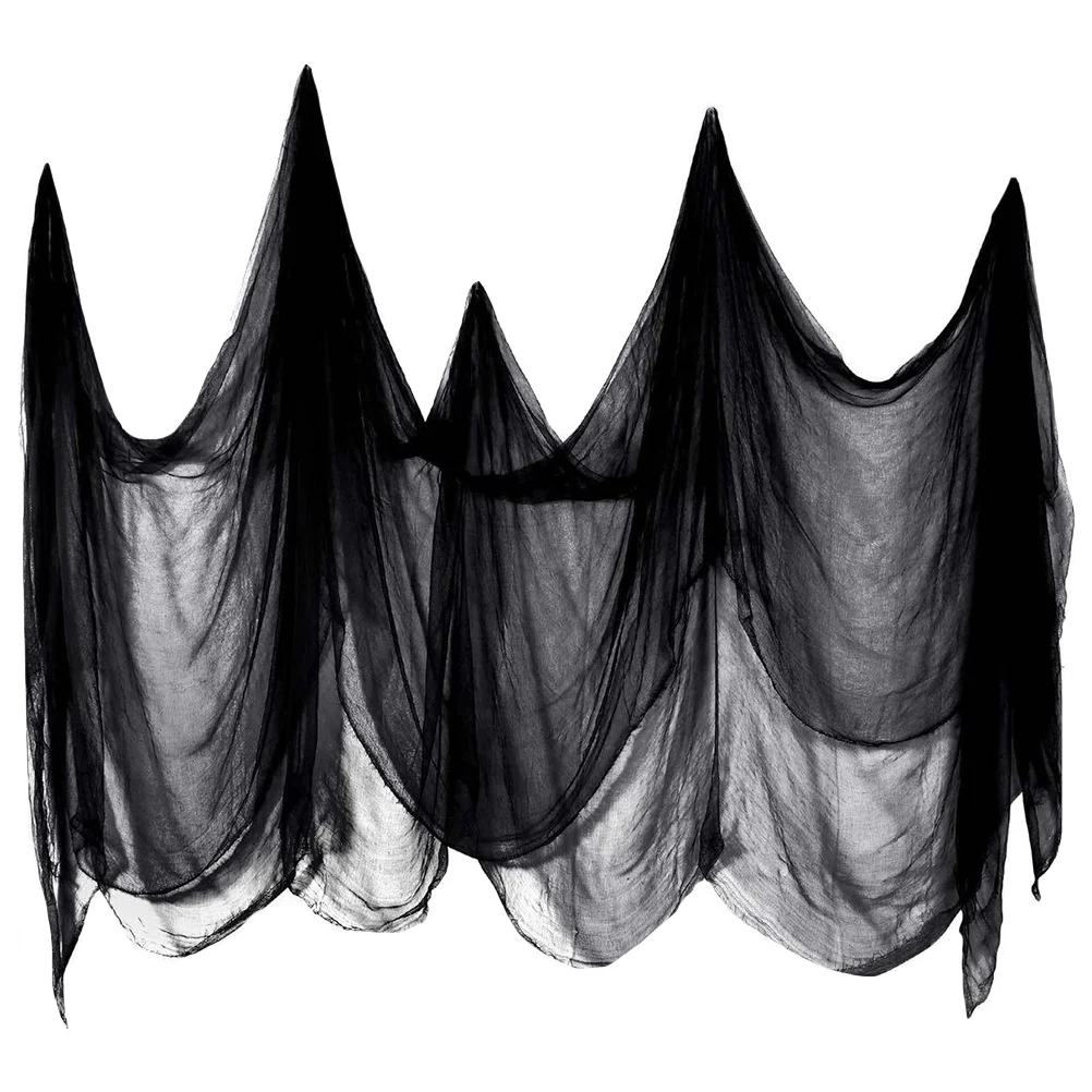

Cloth Creepy Gauze Spooky Decoration Scary Black Outdoor Decor Party Backdrop