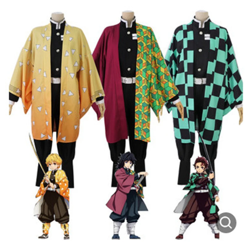 

Anime Demon Slayer Cosplay Uniform Kamado Nezuko Tanjirou Costume Suit cosplay Props Christmas Halloween Birthday Party Gifts