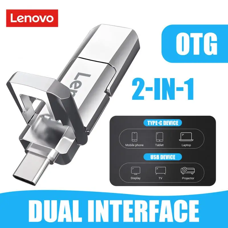 

Lenovo Usb Flash Drives 2TB Usb 3.1 Otg Usb C Memory PenDrive 128GB 1TB Flash Disk Drive KeyChain Usb Memory For Notebook/4k Tv