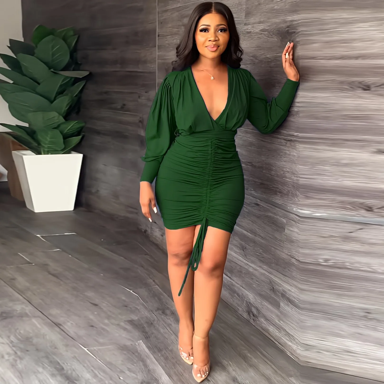 

Африканские платья для женщин, новинка 2023, африканская одежда, Дашики, однотонные платья из Анкары, базин, традиционный Африканский халат, м...