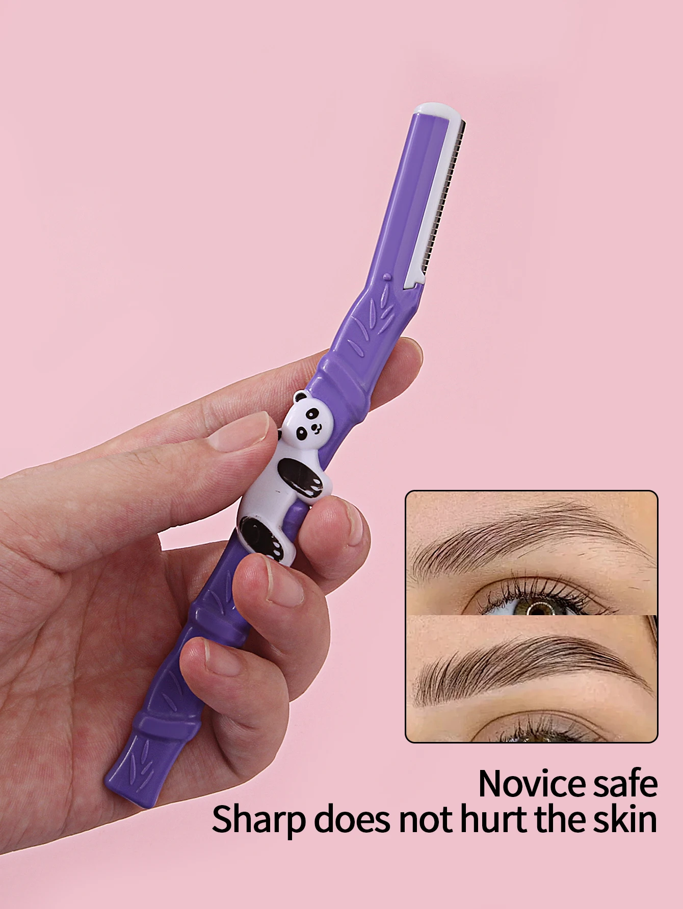 1 Шт. Портативный Триммер Для Бровей С Защитной Сеткой Устойчивый К Царапинам