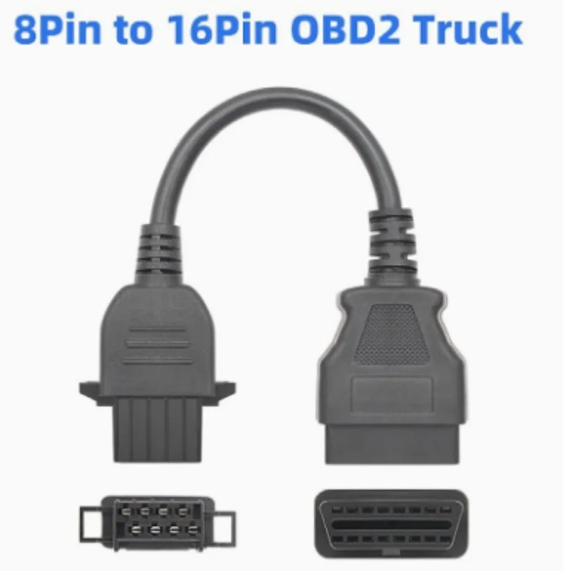Фото Адаптер OBD для грузовиков Volvo 8pin, сверхмощный, для сканера OBD2 OBDII, для VOLVO Vocom 88890300, кабель OBD2 8-контактный/16-контактный №1