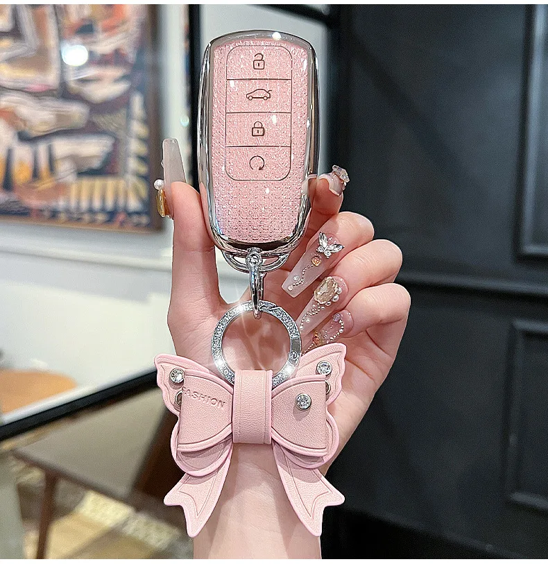 

Женский чехол для Chery Omoda 5 C5 Tigo 7 8 Pro Max Tigo 7 8 Plus Arrizo 5 Plus, чехол для дистанционного ключа автомобиля, держатель, брелок, аксессуары