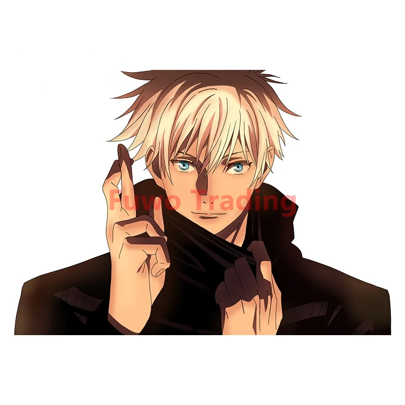 

Fuwo Trading Car Stickers Cartoon Jujutsu Kaisen Gojo Satoru Car Styling Decals Anime Window VAN Car PVC Fashion Naughty