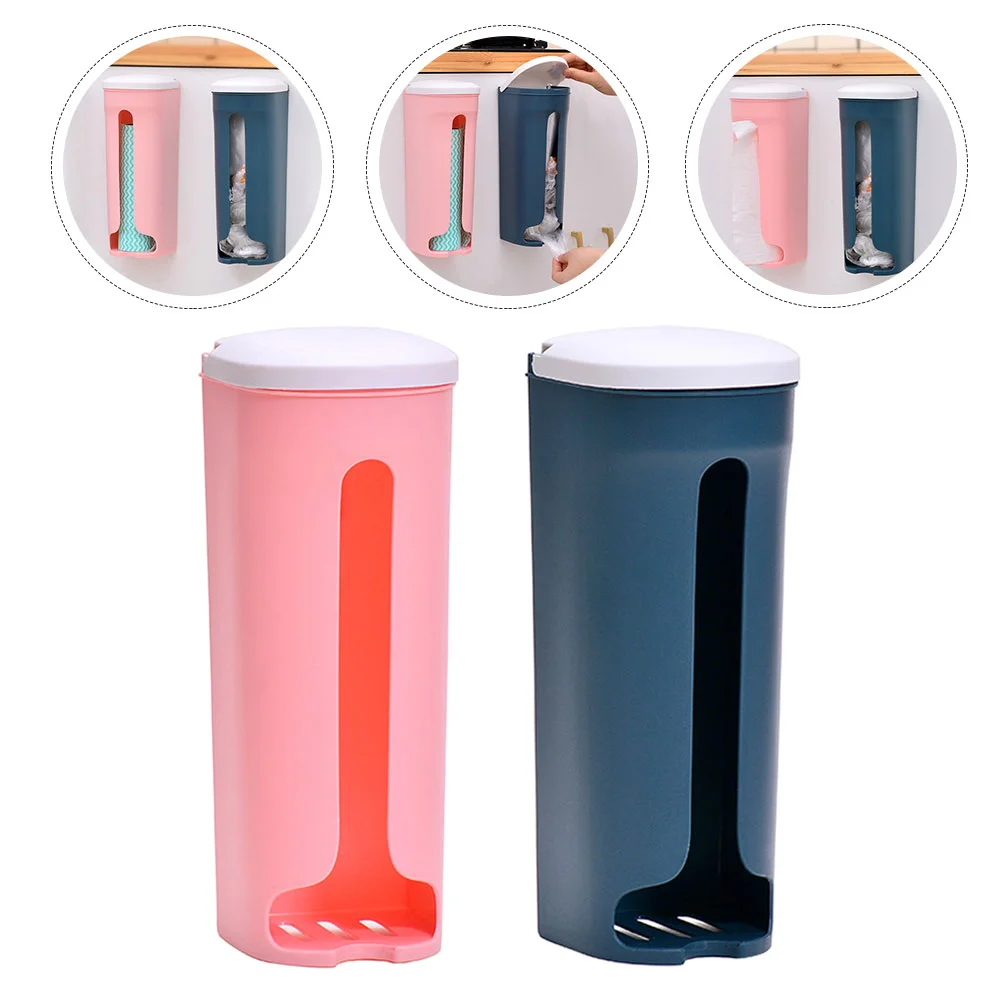 

Bag Dispenser Holder Trash Grocery Wallmount Organizer Storage Roll Kitchen Garbage Bags Paper Storager Saver Shopping Toilet