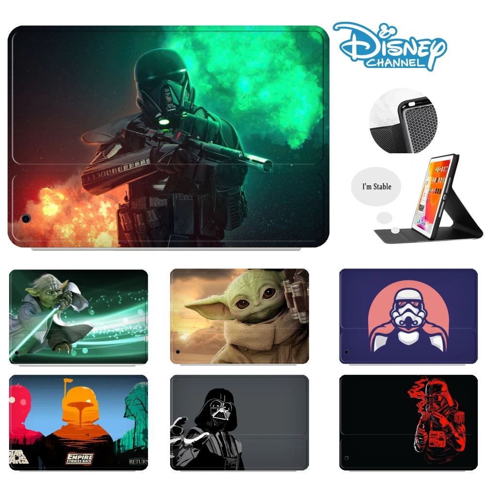 Cartoon iPad Pro 11 2021 Case for Air 4 Case for iPad 8th Generation Pad Cover 10’2 cover ipad 8 generation Star Wars