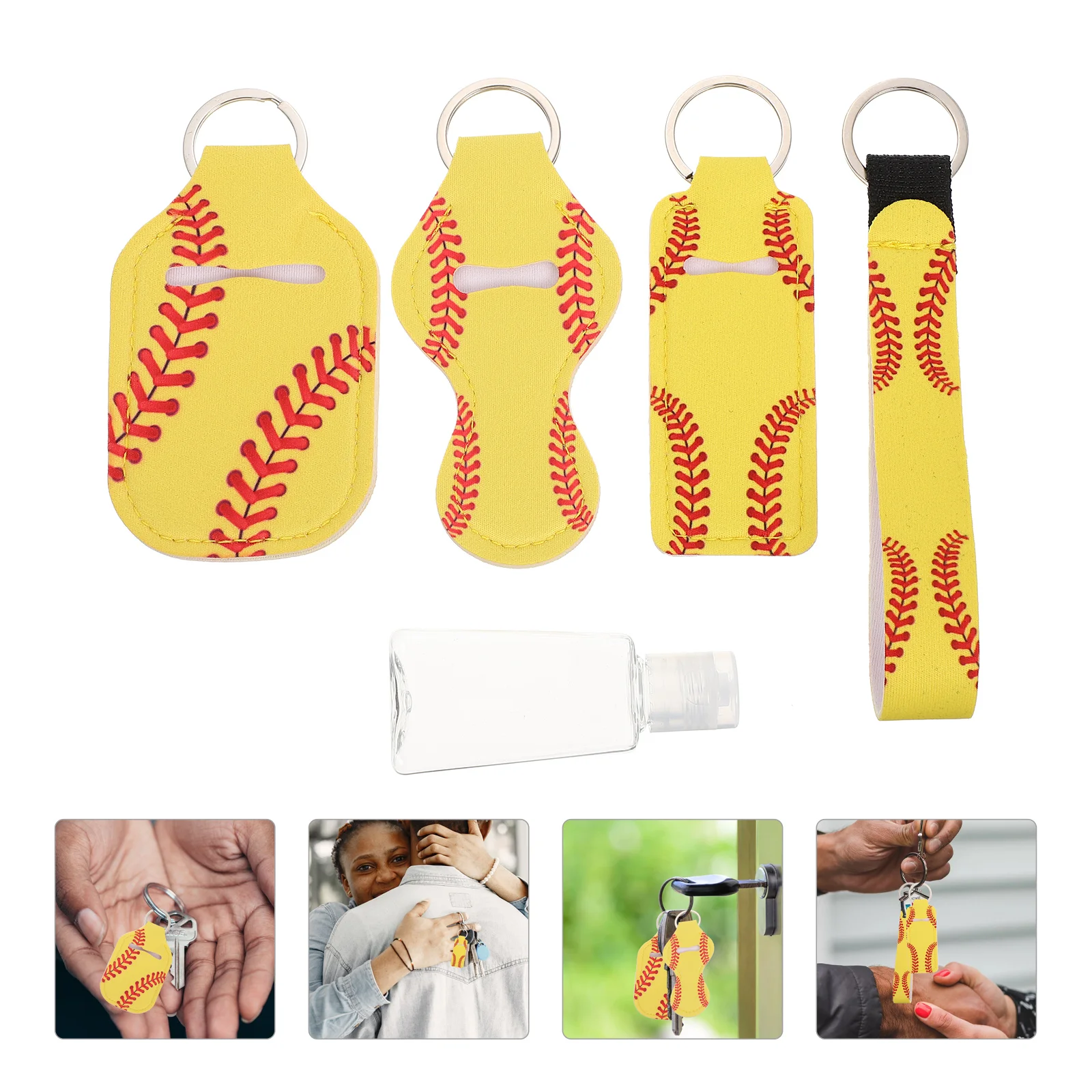 

Travel Pouch Travel Decor Softball Beads Lipstick Holder Lipstick Set Lip Balm Set Bottle Rack Empty Bottles
