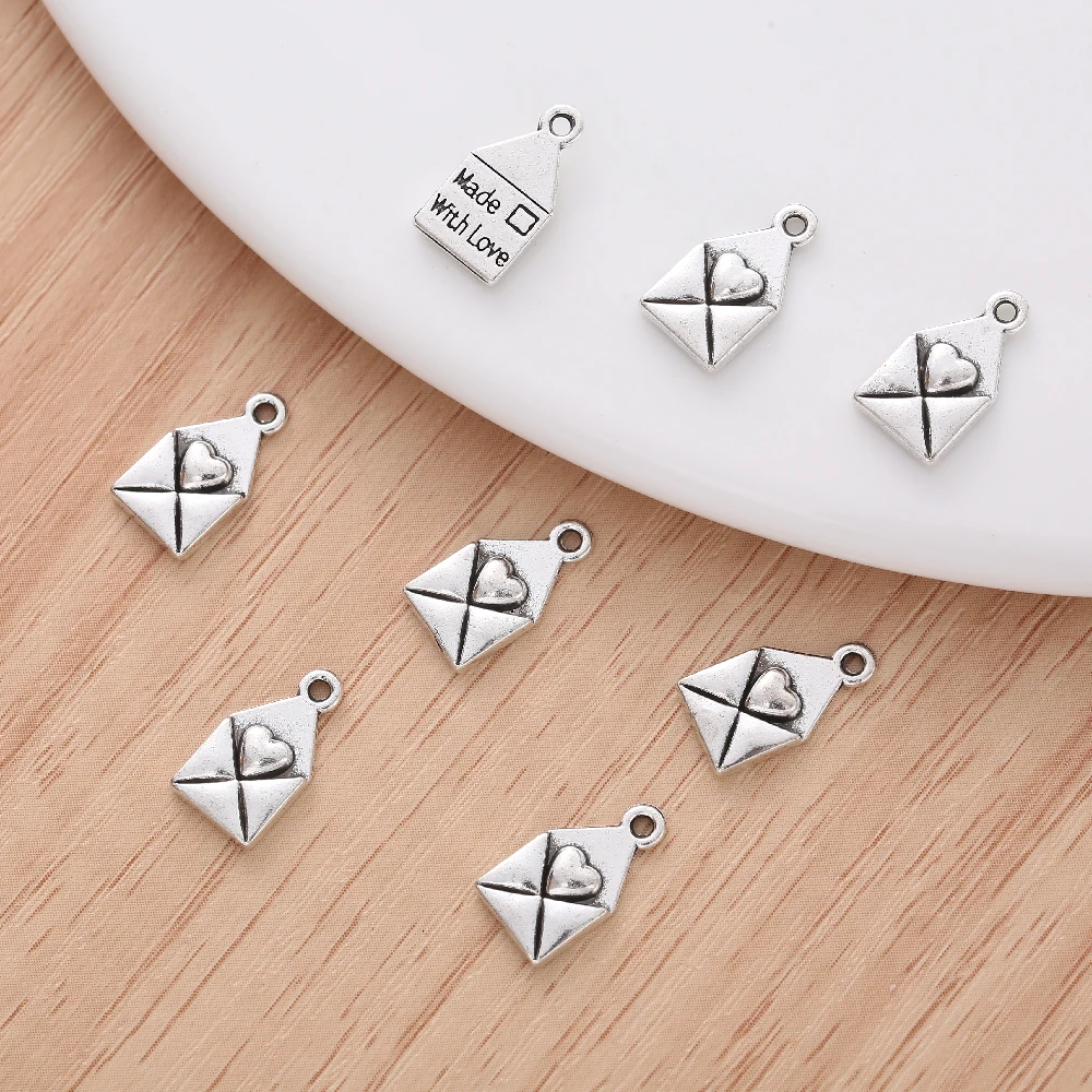 

60 шт./компл. новый год металлическое ожерелье браслет с надписью «Love» Маленькая подвеска «сделай сам» винтажное ювелирное изделие лучший вы...