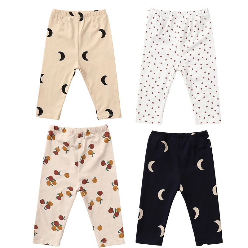 

1 шт., Детские хлопковые штаны с принтом, на весну-осень