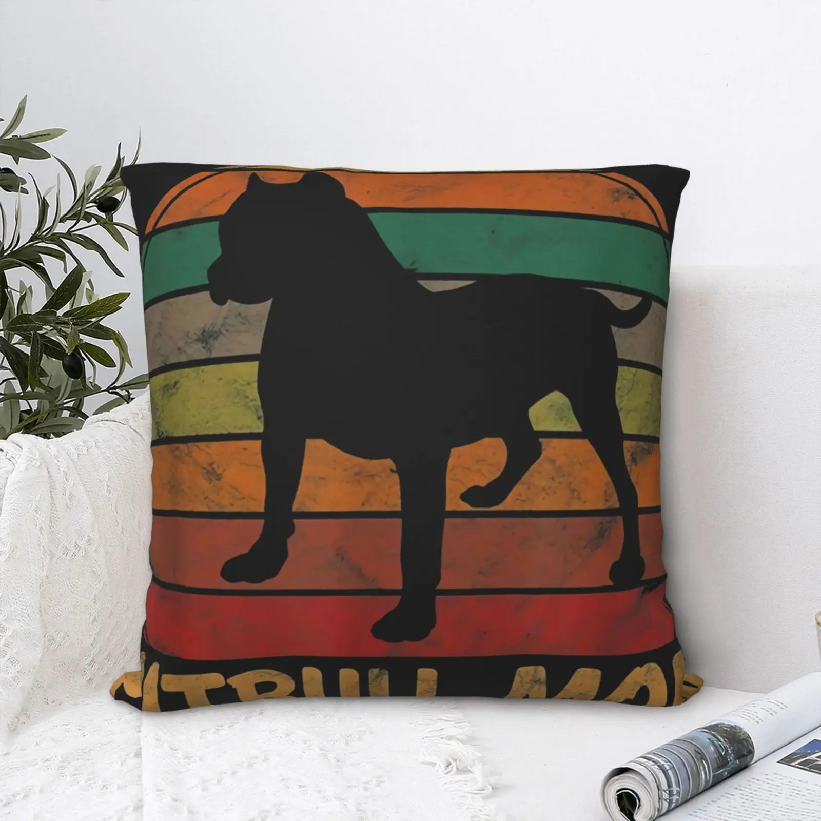 

Pitbull Mom Dog Lover Pet Mother Pillow Case Summer Pillows Pillow Case White Throw Pillows Decorative Pillow Case For Bedroom