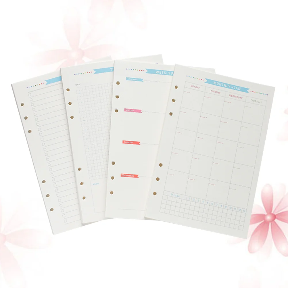 

Paper Loose Leaf A5 Binder A6 Refill Filler College Ruled Notebook Sheet Ring Lined Page Inserts Papers Rings Planner Recycled