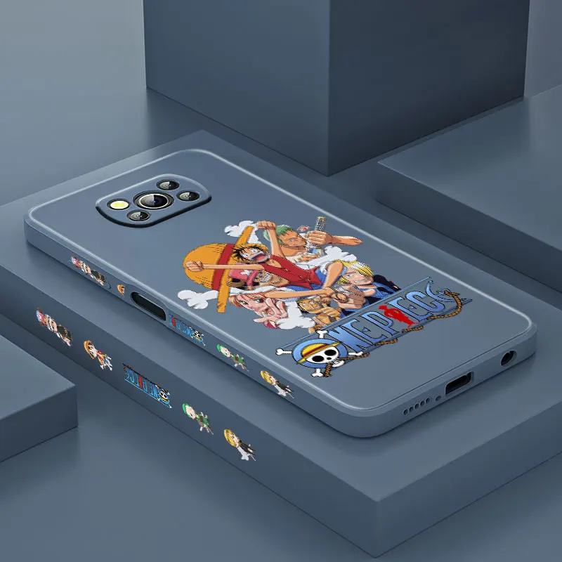 

Anime One Piece Cool For Xiaomi POCO X3 NFC F3 GT M3 M2 Pro C3 X2 Mix4 11 Ultra Silicone Liquid Left Phone Case Funda Coque Capa