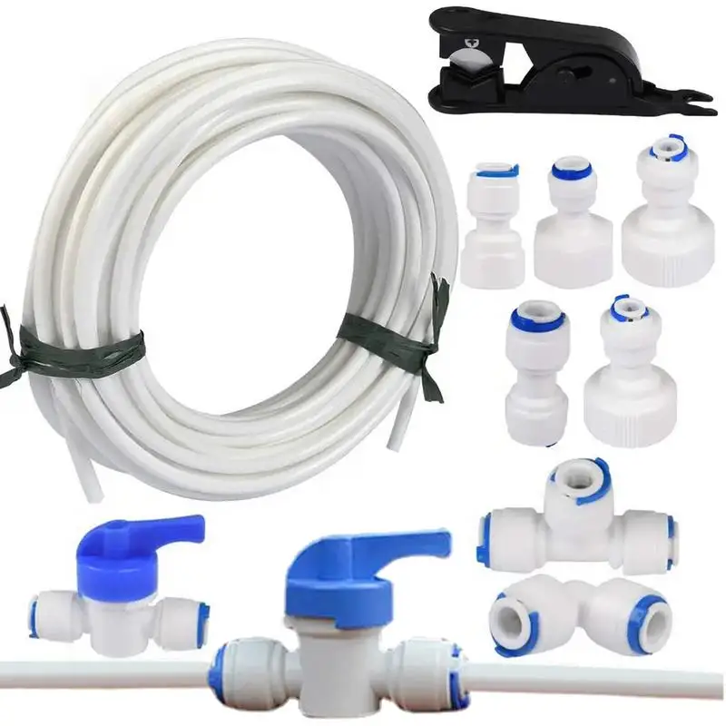 

Ice Maker Installation Kit Refrigerator Water Line Hose Fridge Water Line Connection Easy Install & All Connections Included For