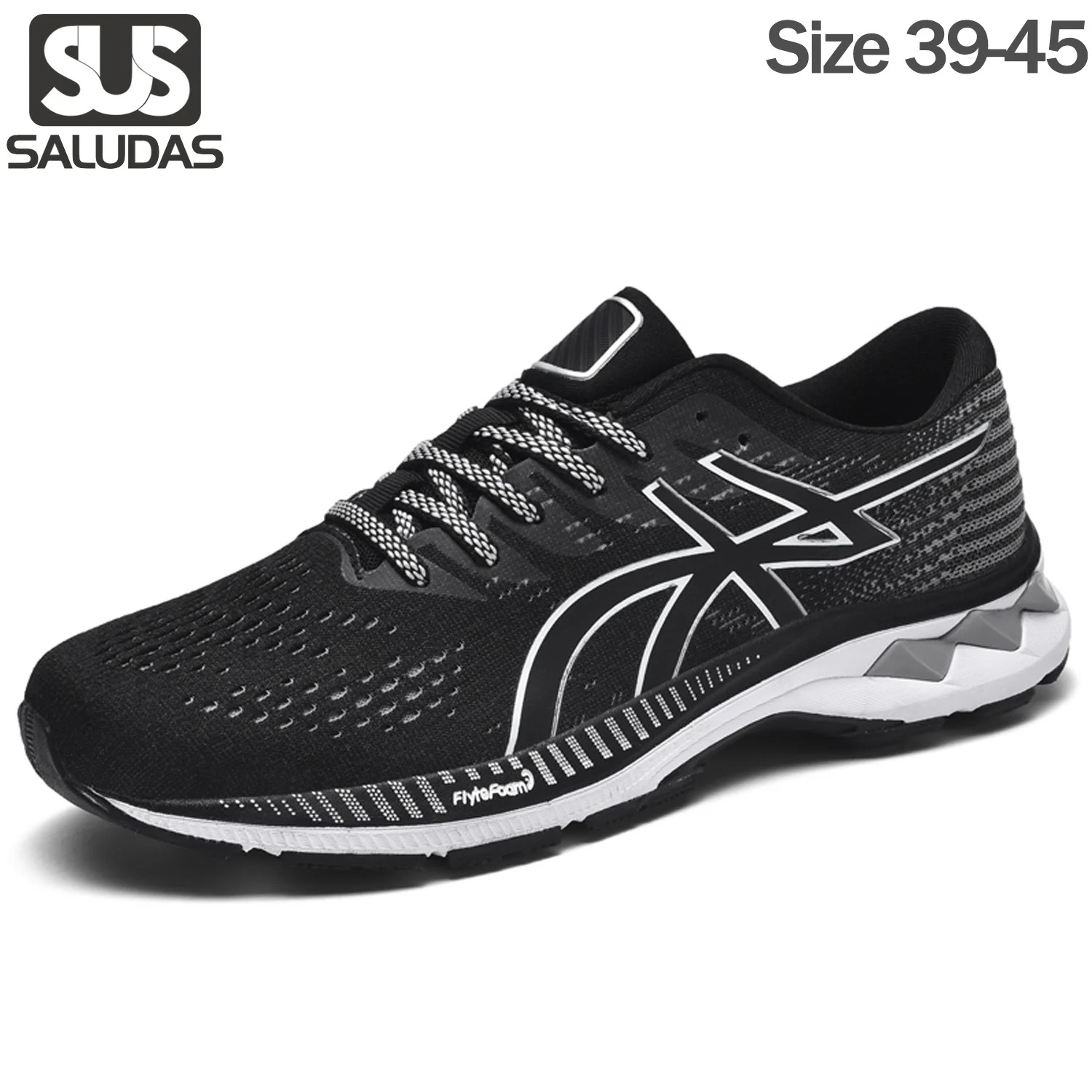 

SALUDAS Men's Sneakers Breathable Casual Shoes High Quality Antiskid Damping Sports Shoes Outdoor Comfort Walking Running Shoes