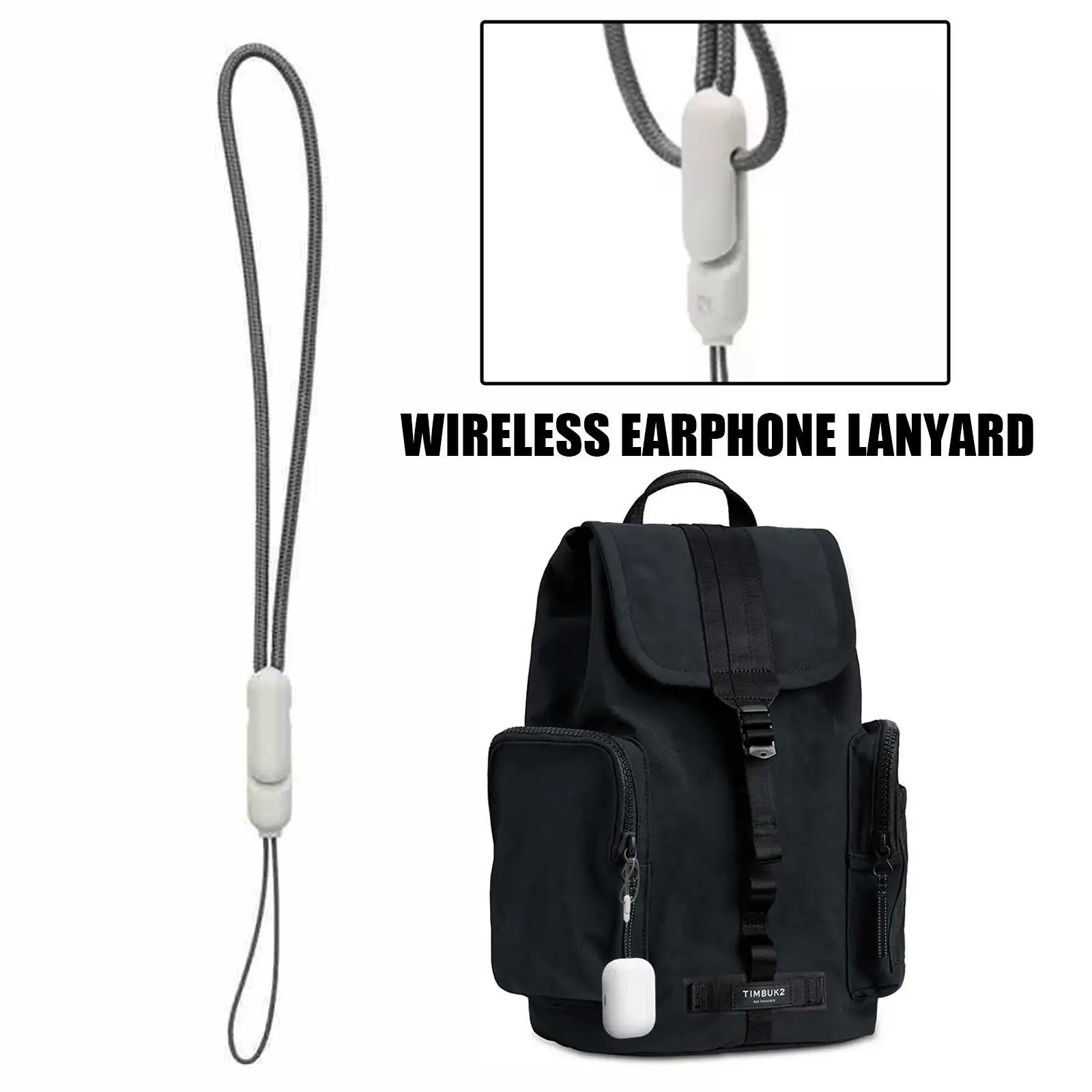

Soft Silicone Anti Lost Strap Headset Hanging Neck Rope For Airpods Pro Wireless Earphones Lanyard Neck Strap Cord String Sport