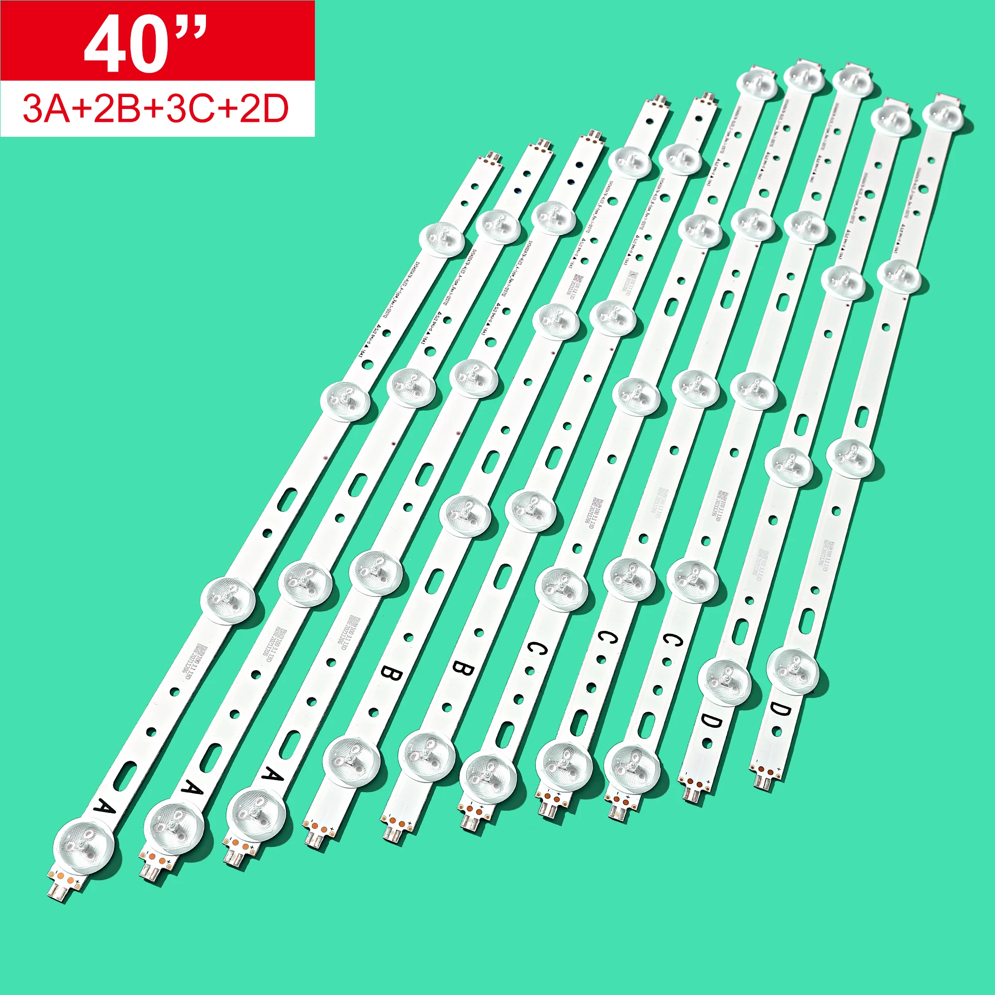 

10 PCS New LED Strip Replacement Compatible for SVS400A79 A/B/D/C/D 40D1333B 40L1333B 40PFL3208T LTA400HM23 SVS400A73