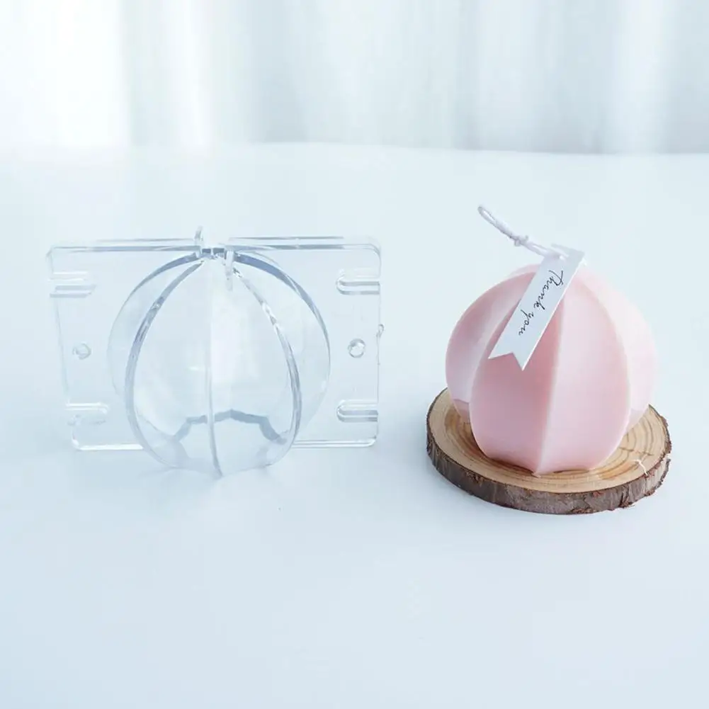 

3D Candle Mold Silicone Octagonal Spherical Candle Molds for Candle Making Diy Plastic Acrylic Soap Mould