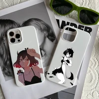 asta nero black clover anime phone case candy color for iphone 6 7 8 11 12 13 s mini pro x xs xr max plus