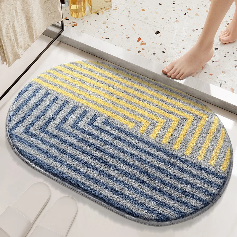 Прозрачный бархатный мультяшный домашний коврик для ванной комнаты VIKAMA