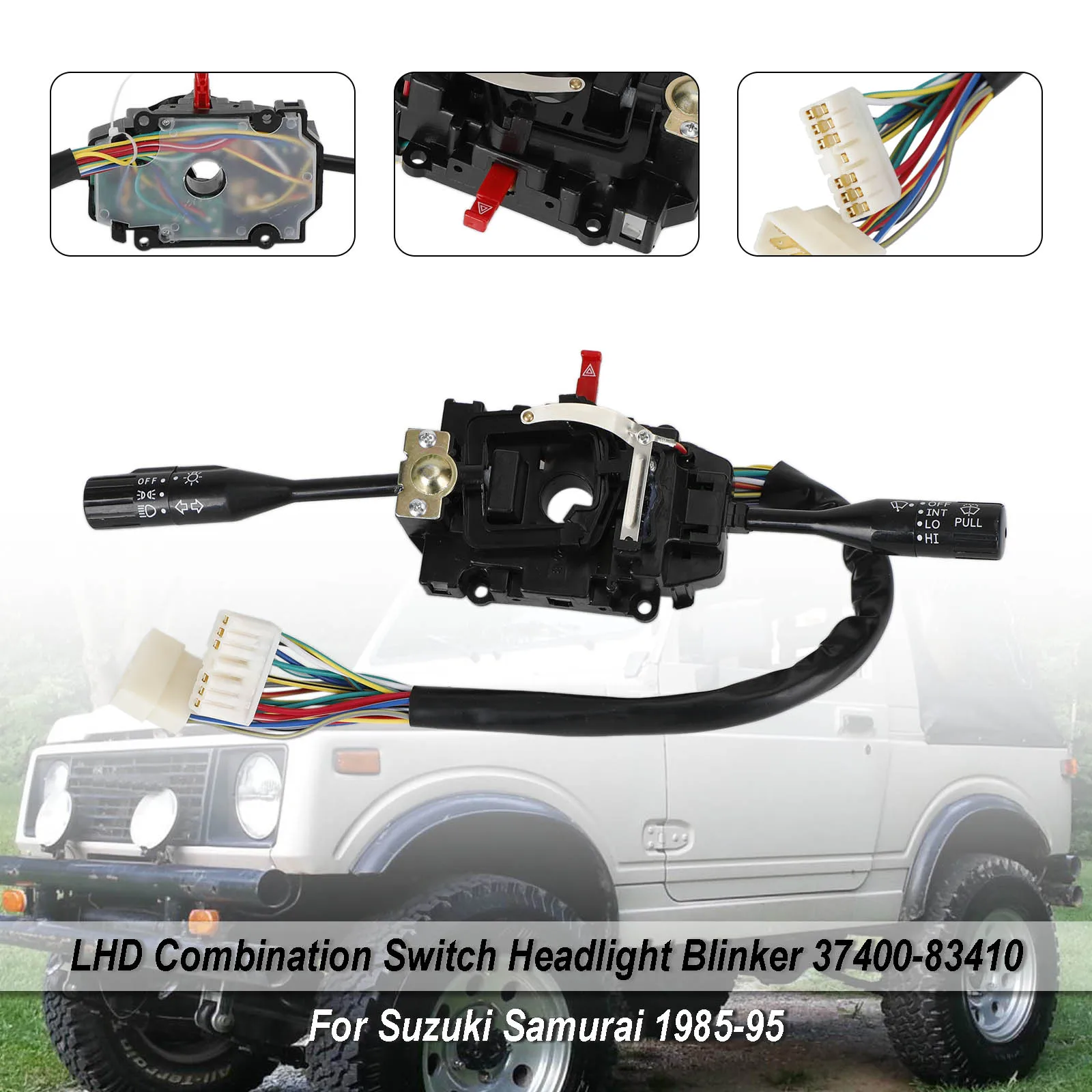 

Topteng LHD комбинированный переключатель фары мигалка 37400-83410 для Suzuki Samurai 1985-95