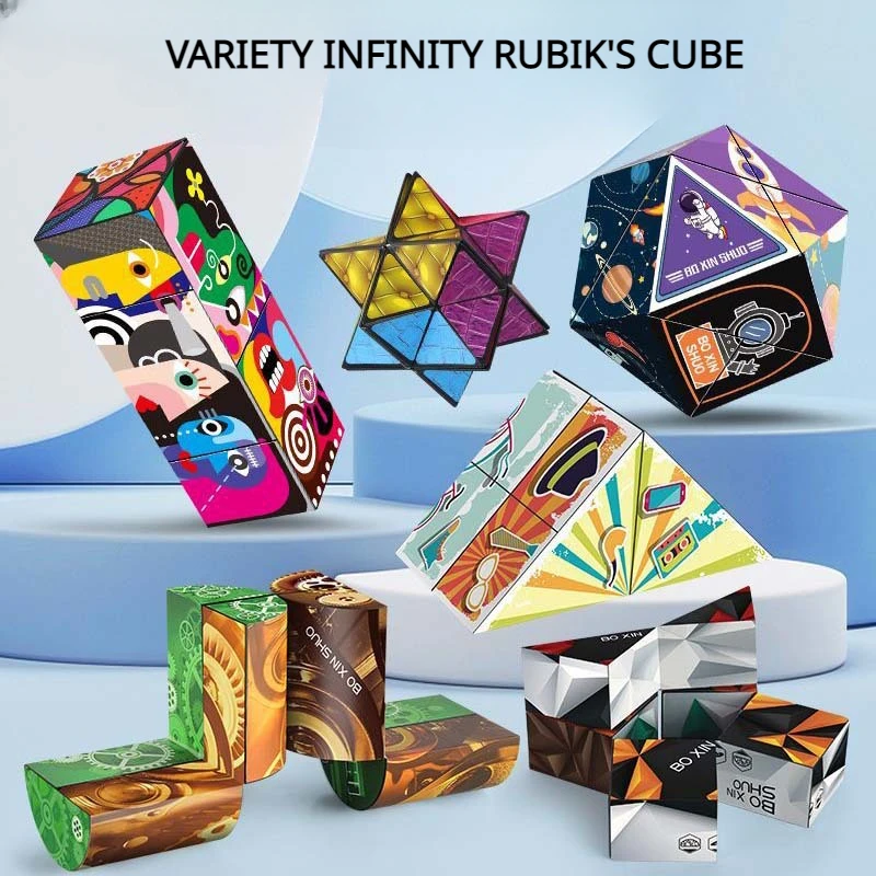 

Variety Infinite Rubik's Cube 3D Stereo Magnetic Rubik's Cube Folding Puzzle Intellectual Exercise Decompression Toys