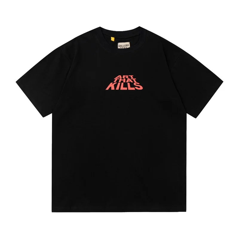 

Хлопковая футболка с коротким рукавом и круглым вырезом, с надписью и логотипом галереи, 2023