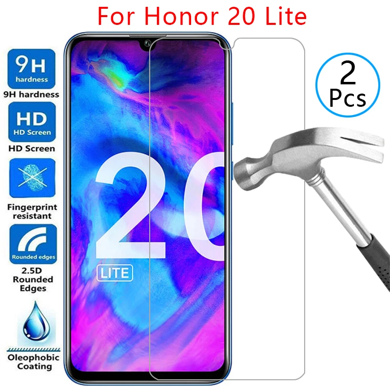 tempered glass screen protector for honor 20 lite case cover on honor20lite honer onor 20lite light protective phone coque bag